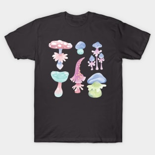 Cartoon fantasy mushrooms T-Shirt